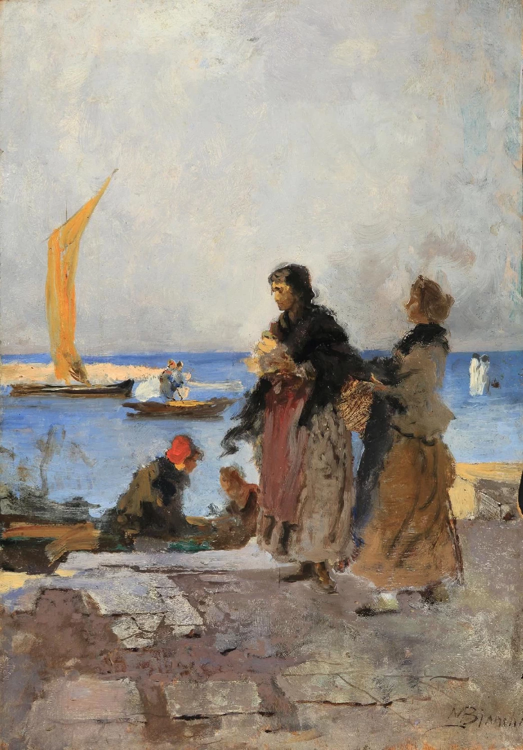 Sul molo di Chioggia
